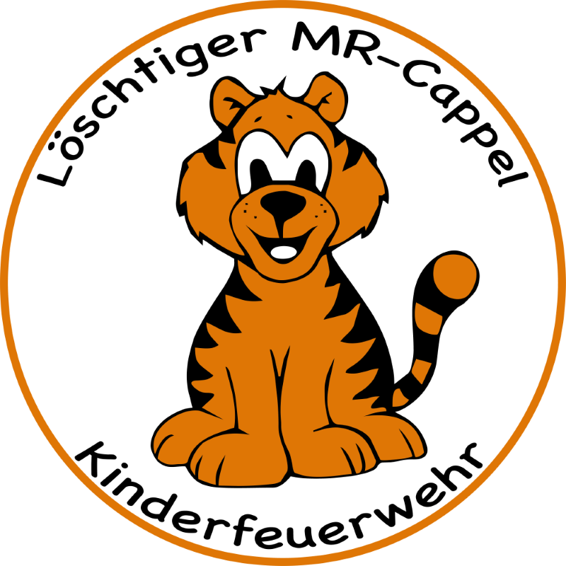 Logo Kinderfeuerwehr "Löschtiger" Feuerwehr Marburg-Cappel