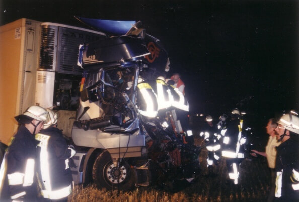 Schwerer LKW Verkehrsunfall