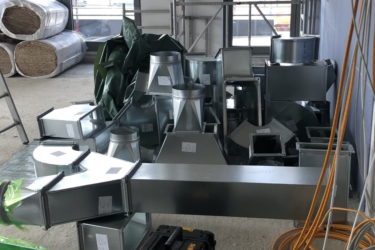 Baumaterial Lüftungskanäle