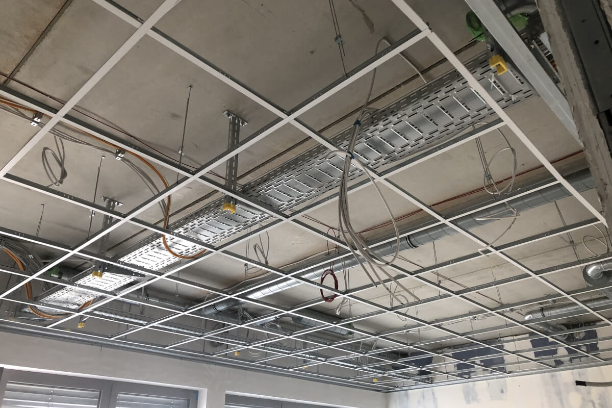 Vorbereitungen abgehängte Decken