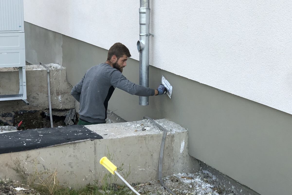 Sockel verputzt Sockel verputzt