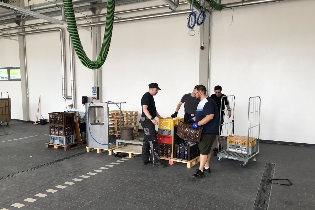 Material auspacken Material auspacken