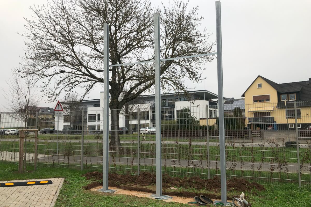 Vorbereitungen Werbewand Vorbereitungen Werbewand