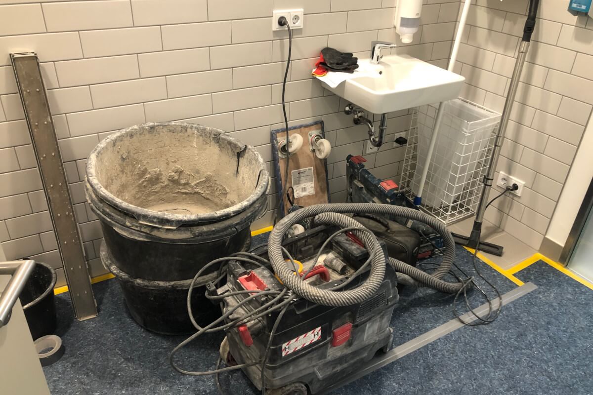 Vorbereitung Duschsanierung