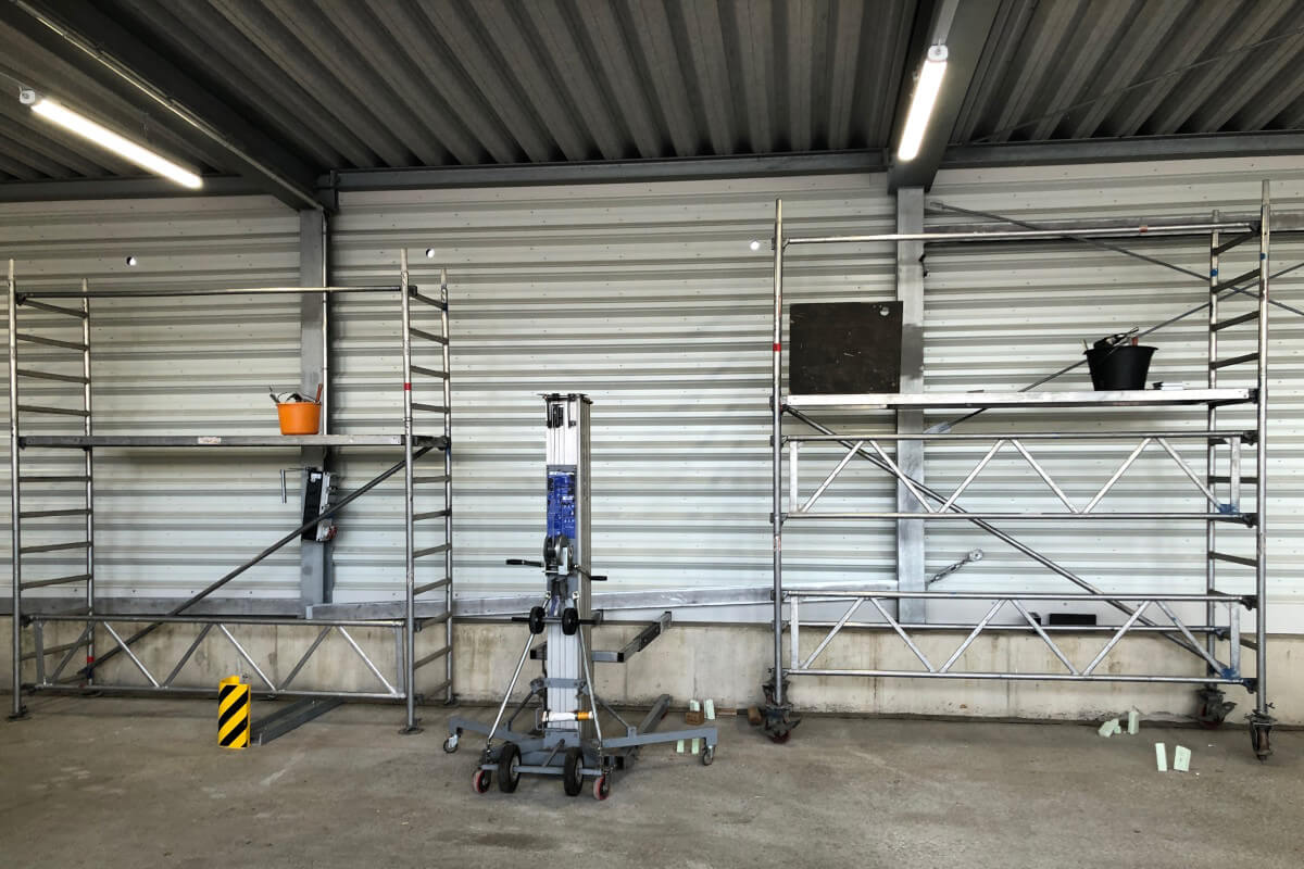 Montage Stahlträger