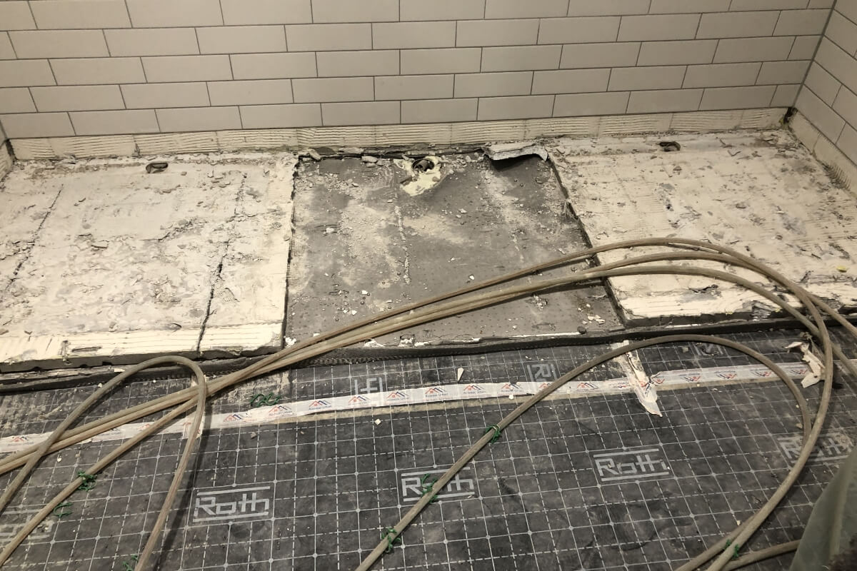 Sanierung Duschen Feuerwehr Marburg-Cappel