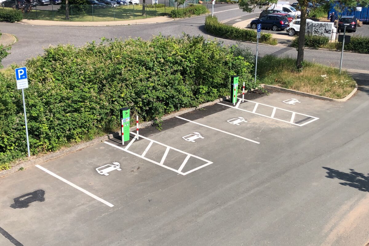 Markierung Besucherparkplatz Markierung Besucherparkplatz