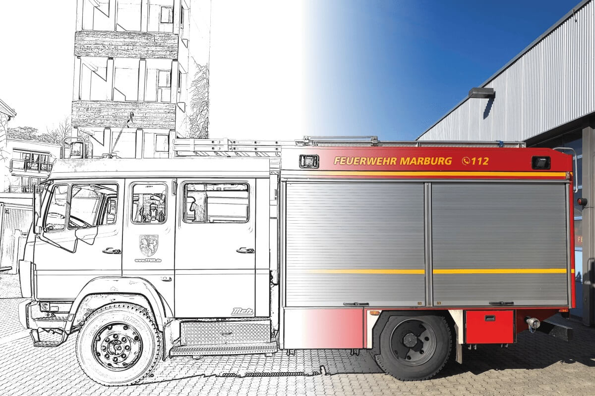 Löschgruppenfahrzeug Feuerwehr Marburg-Mitte